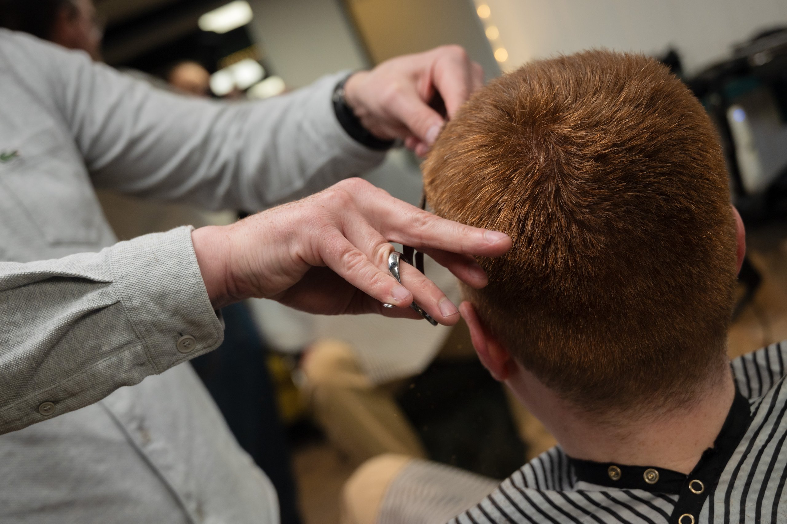 Traditional barber chair